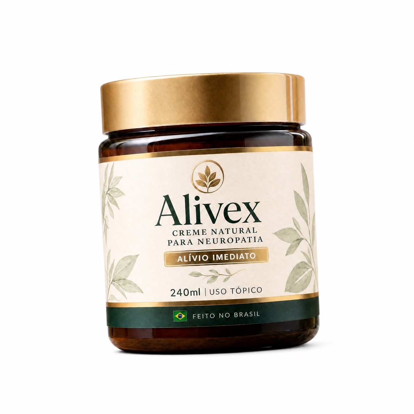 Pote do Alivex — Creme Natural para Neuropatia 240ml